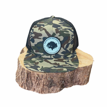 Perfection Tree Removal Embroidered Patch Trucker Hat