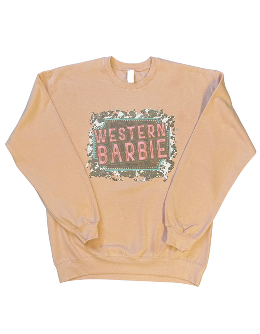 Western Barbie Crewneck